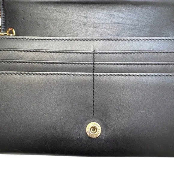 Saint Laurent YSL gold logo clutch bag wallet custom WOC - Picture 10 of 16